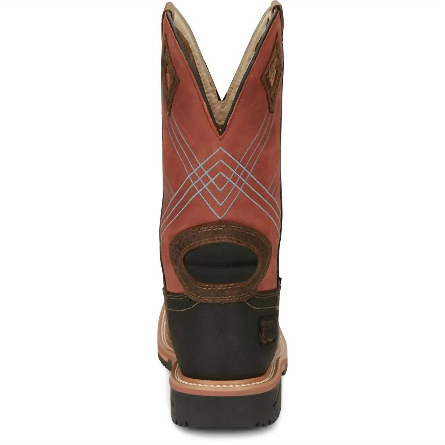 Men's 12" Waterproof Leather Work Boot In Pecan