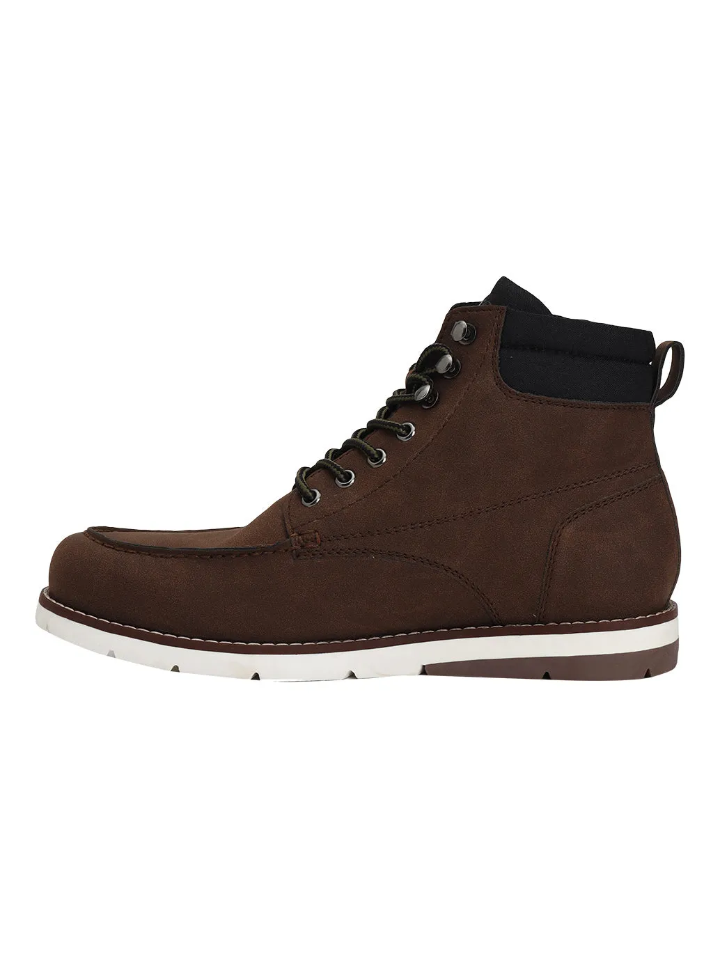 Men's Brown Solid Boots