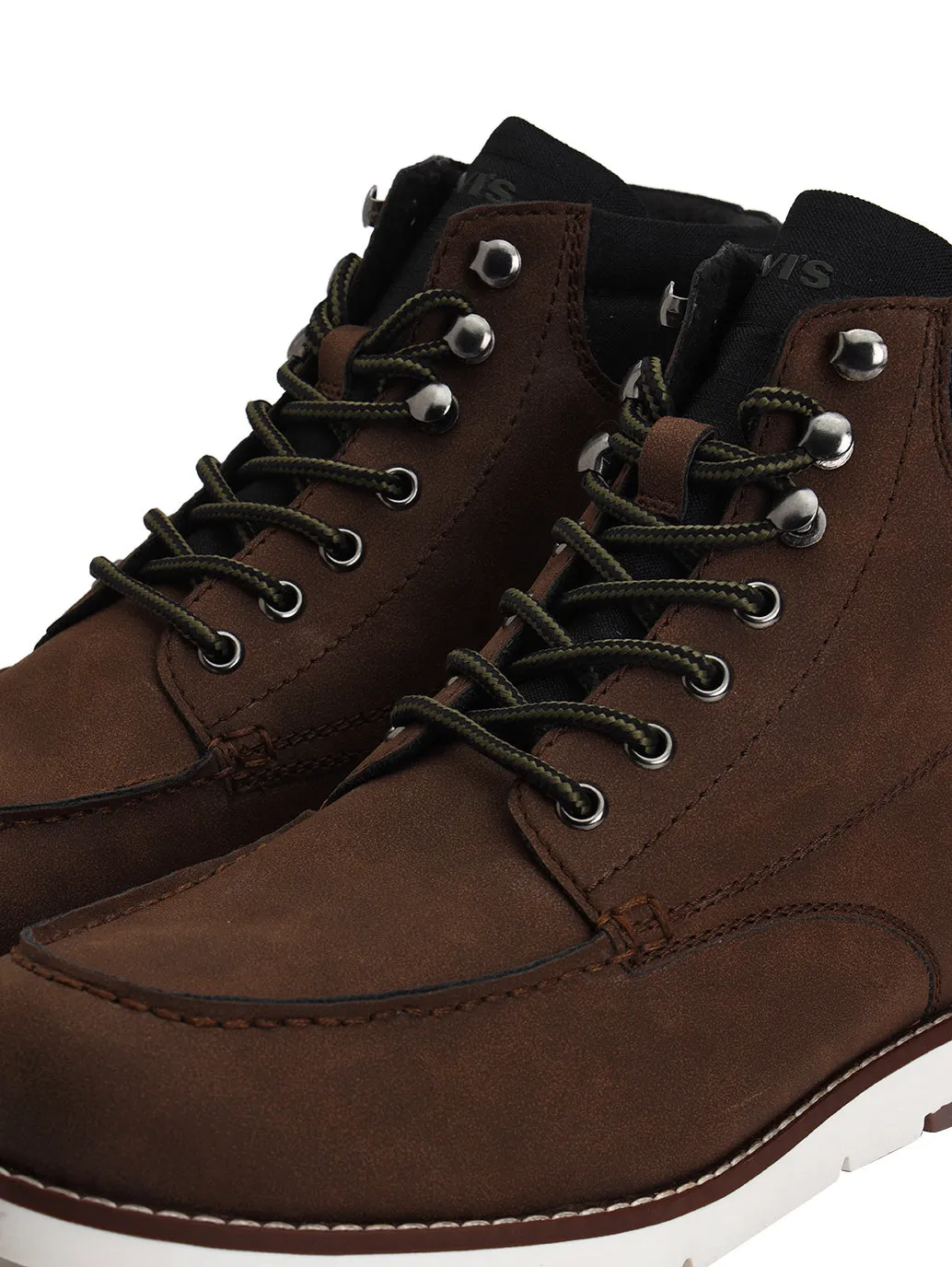 Men's Brown Solid Boots