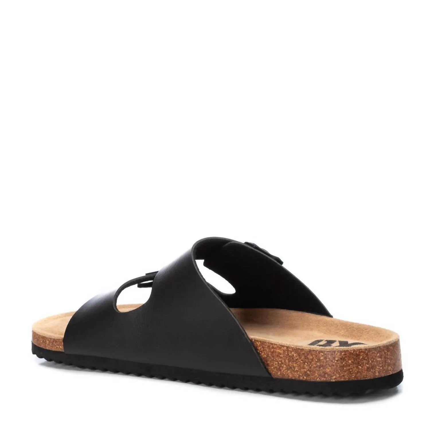 Men's Double Strap Sandals In Black