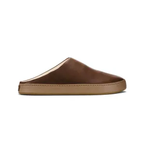 Men's Hamani Leather Slipper In Toffee/tan