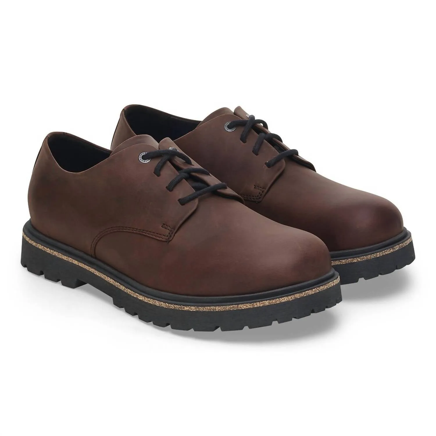 Men's Highwood Lace Low Derby Shoes In Habana