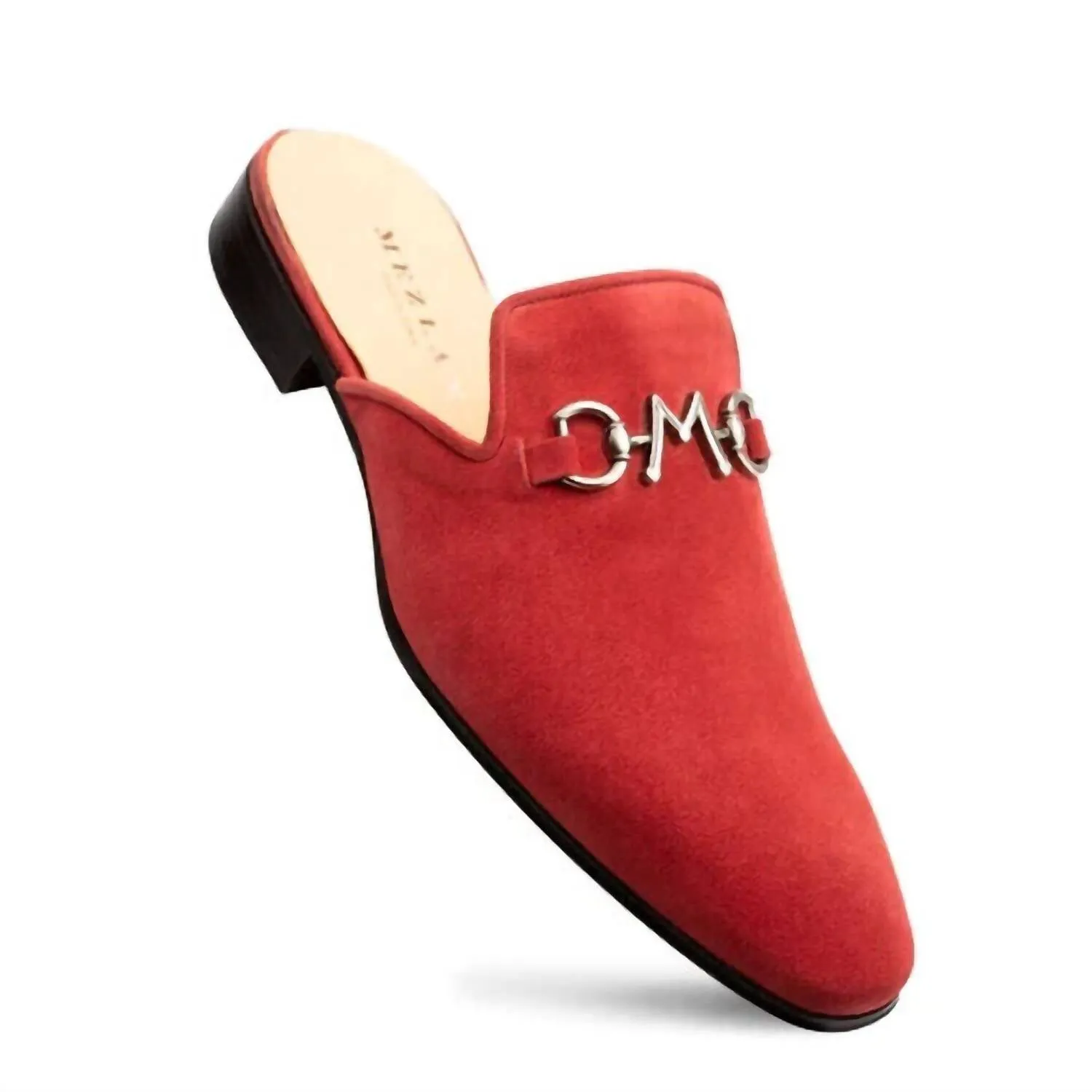 Men's Icon Slip On Mule Suede In Red