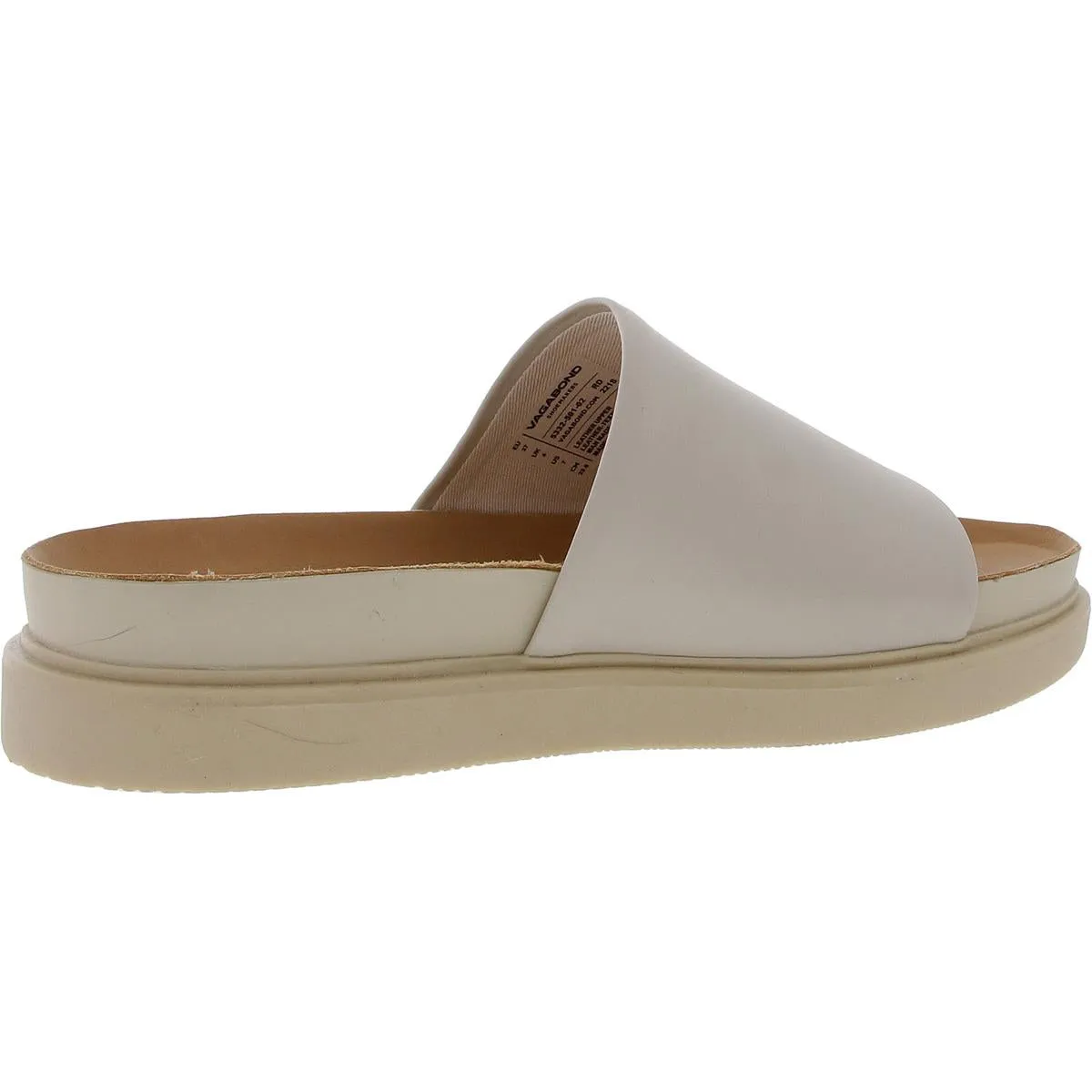 Mens Leather Slide On Slide Sandals