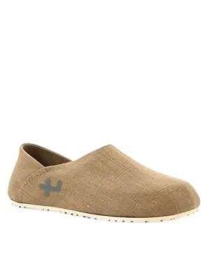 Men's Linen Espadrille In Beige