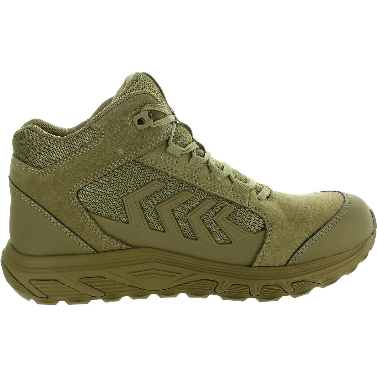 Mens Mesh Inset Combat & Lace-Up Boots