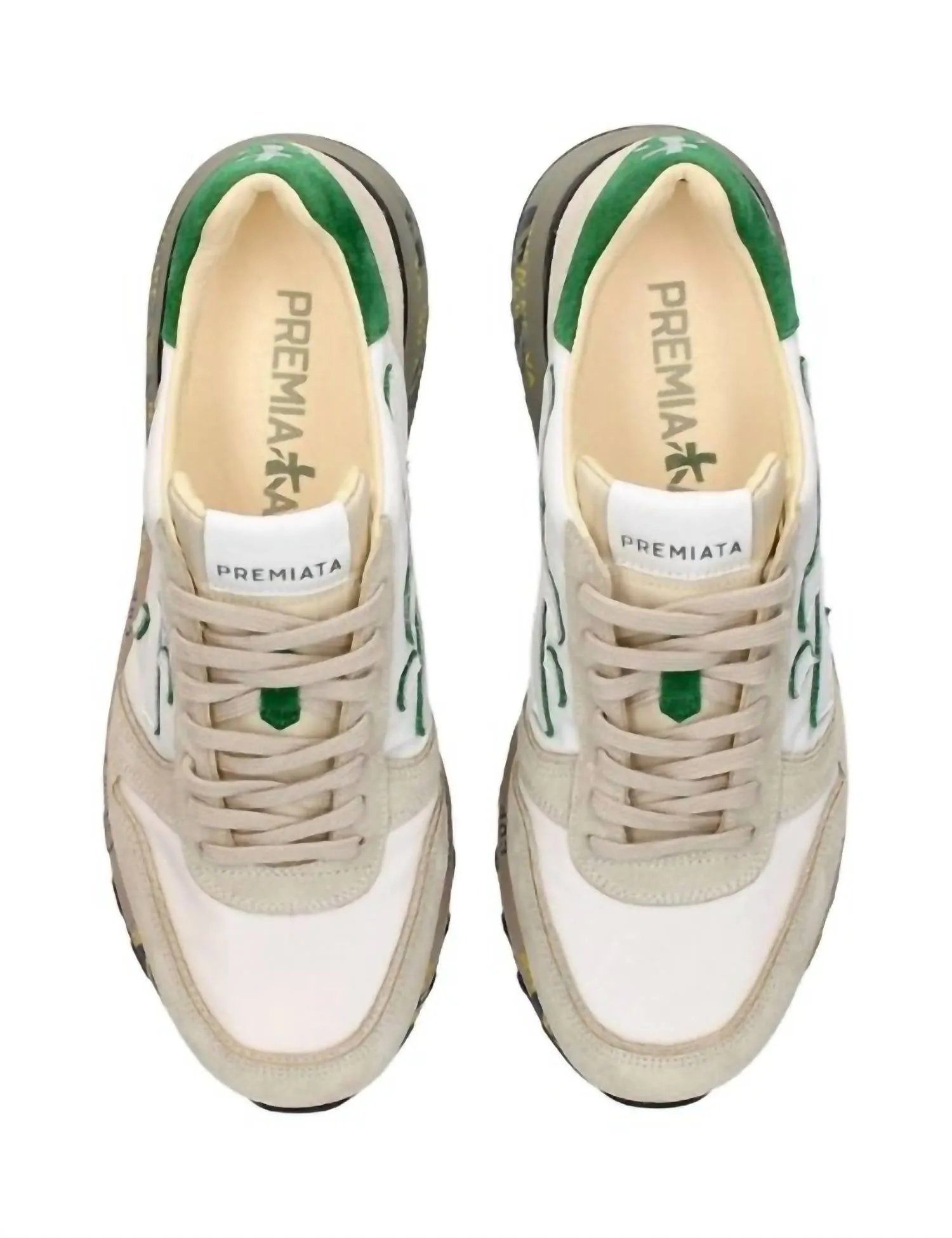 Men's Mick Sneakers In Beige/green