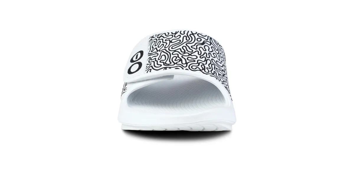 Men's OOahh Sport Flex Sandal - White Labyrinth (SALE)