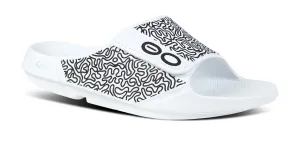 Men's OOahh Sport Flex Sandal - White Labyrinth (SALE)
