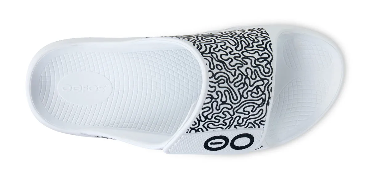 Men's OOahh Sport Flex Sandal - White Labyrinth (SALE)