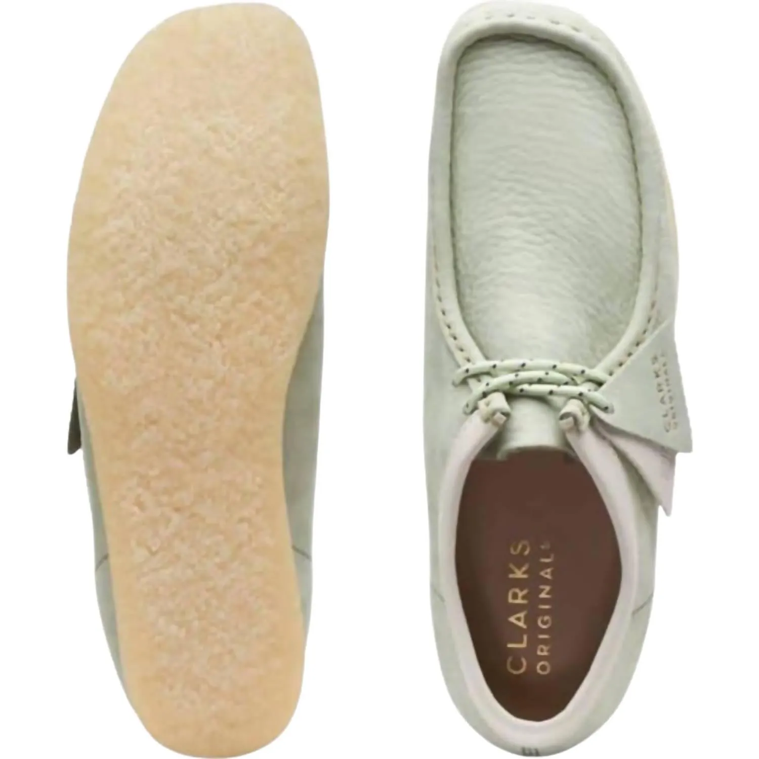 Men's Wallabee Boots In Pale Green