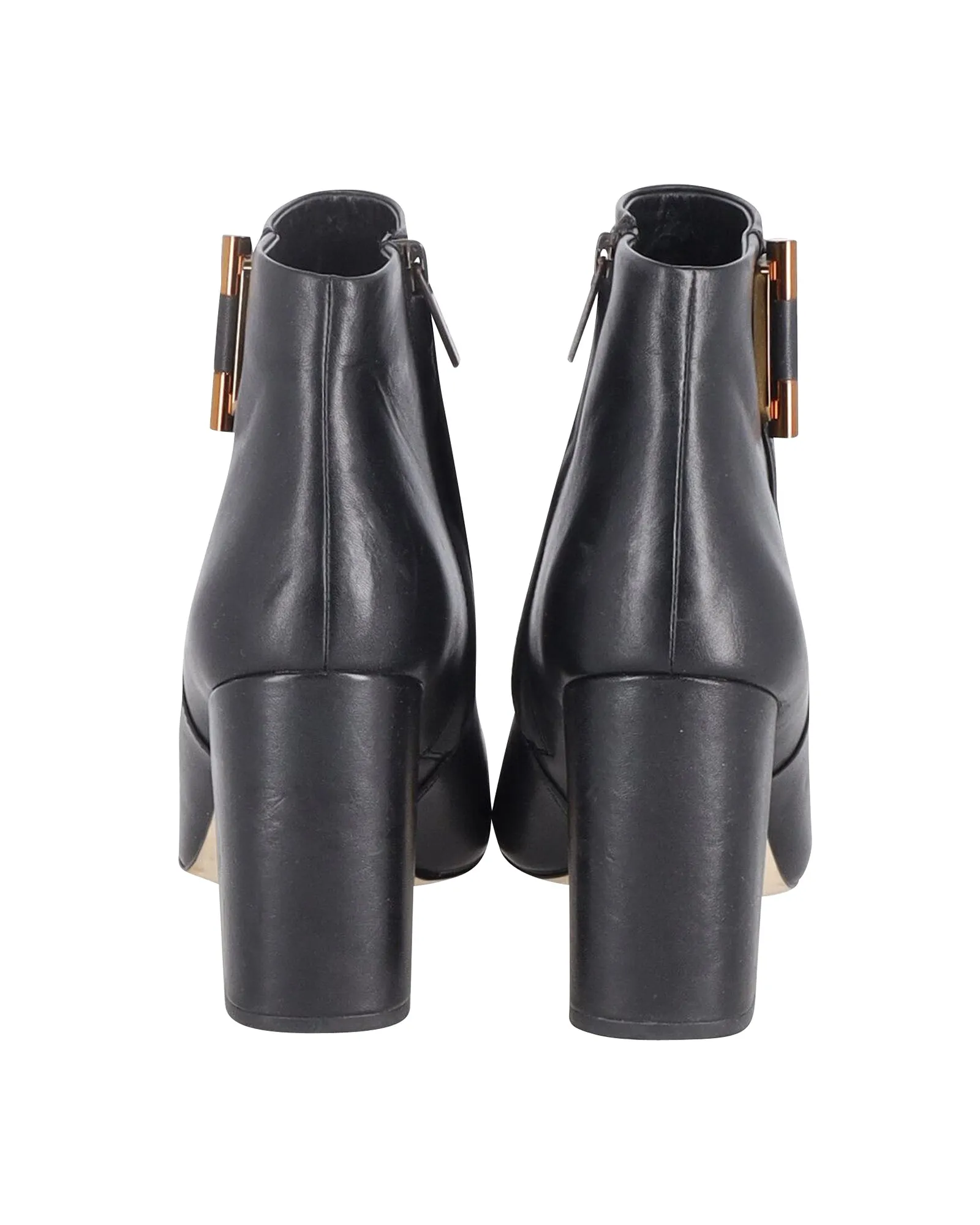 Michael Kors Gloria Ankle Boots in Black Leather