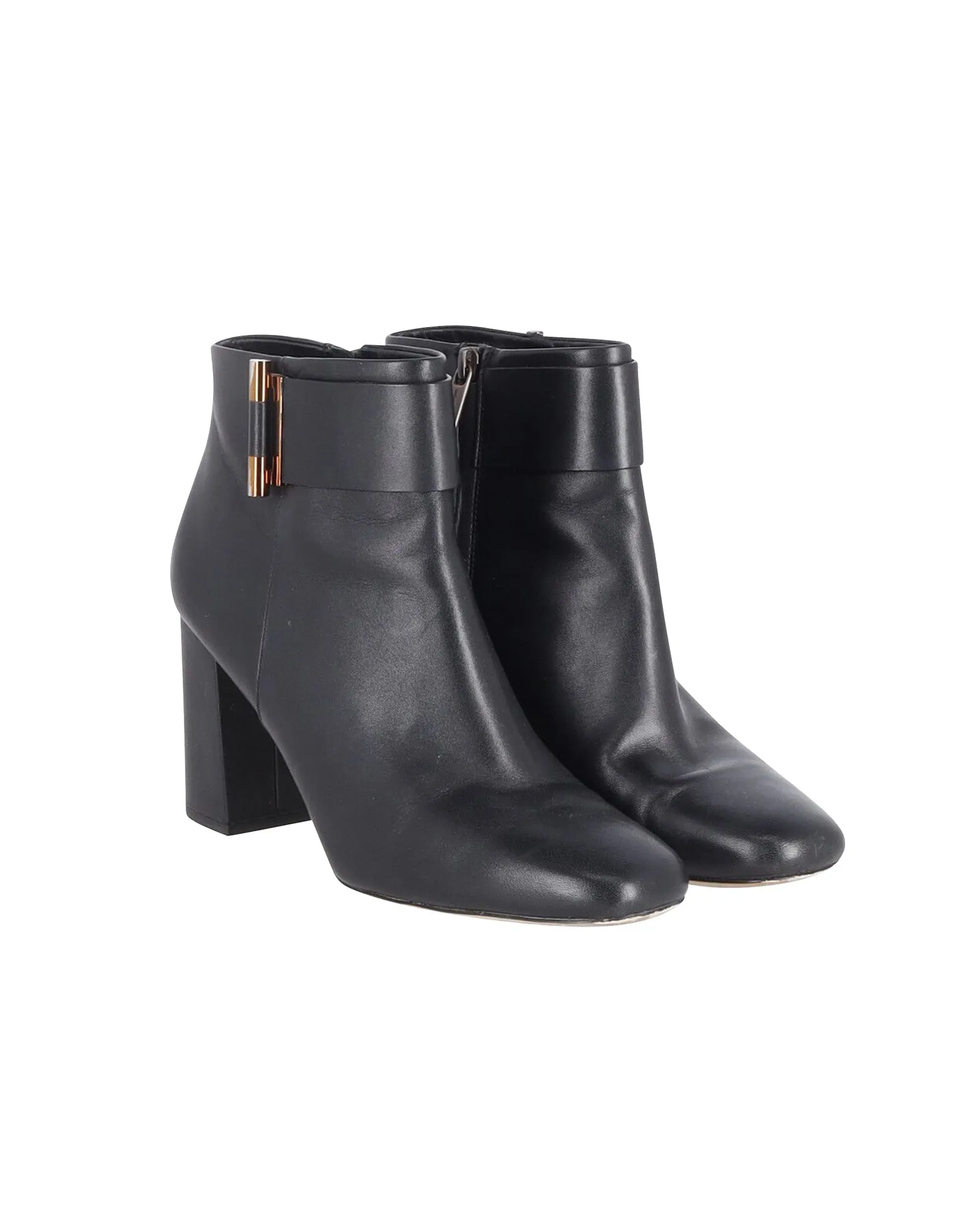 Michael Kors Gloria Ankle Boots in Black Leather