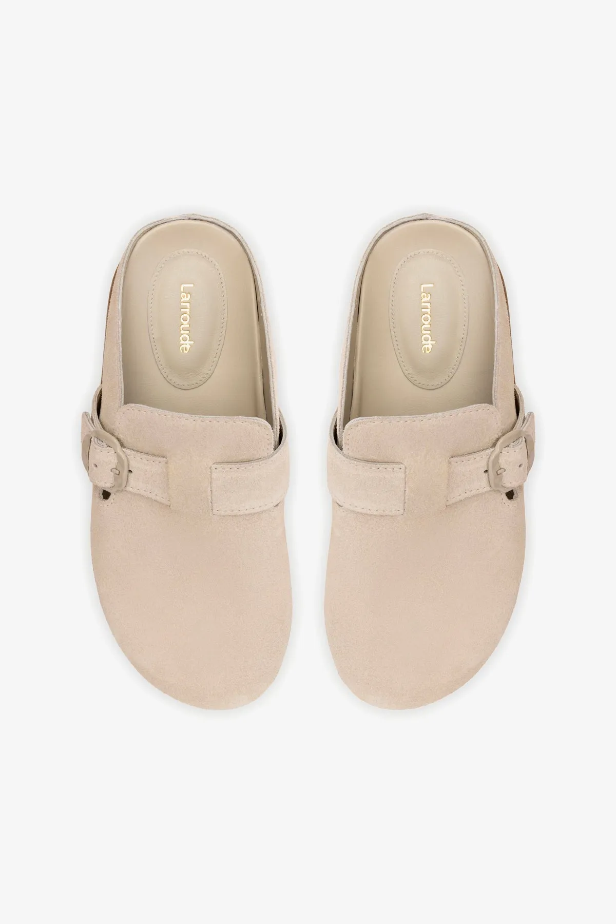 Milan Clog In Mushroom Grey Suede