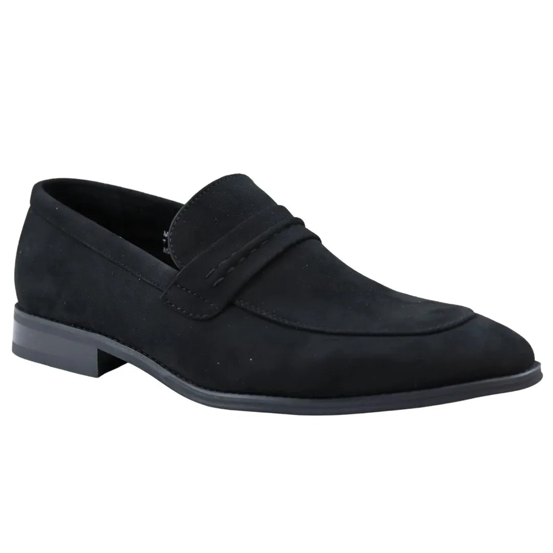 Moccasin Loafers Shoes Leather Lined Slip On Suede Smart Formal Shoe