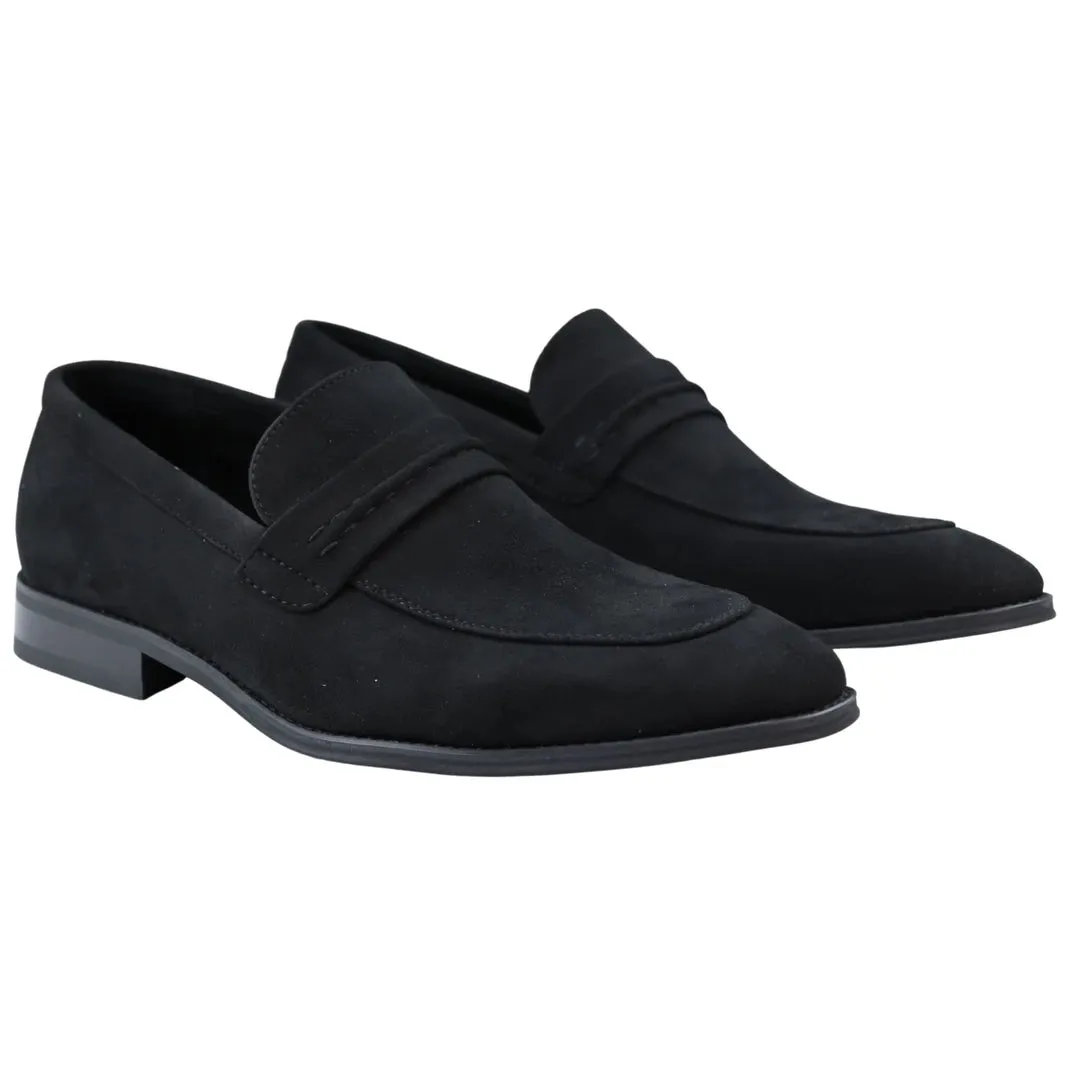 Moccasin Loafers Shoes Leather Lined Slip On Suede Smart Formal Shoe