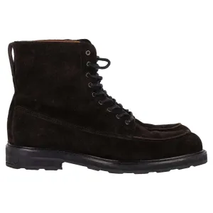 MR P. Jacques Lace Up Boots in Brown Suede