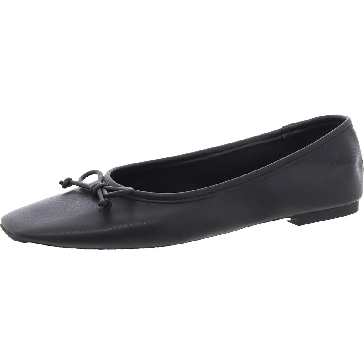 Naomiep Womens Faux Leather Slip On Ballet Flats