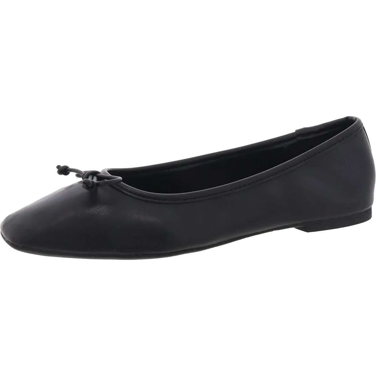 Naomiep Womens Faux Leather Slip On Ballet Flats