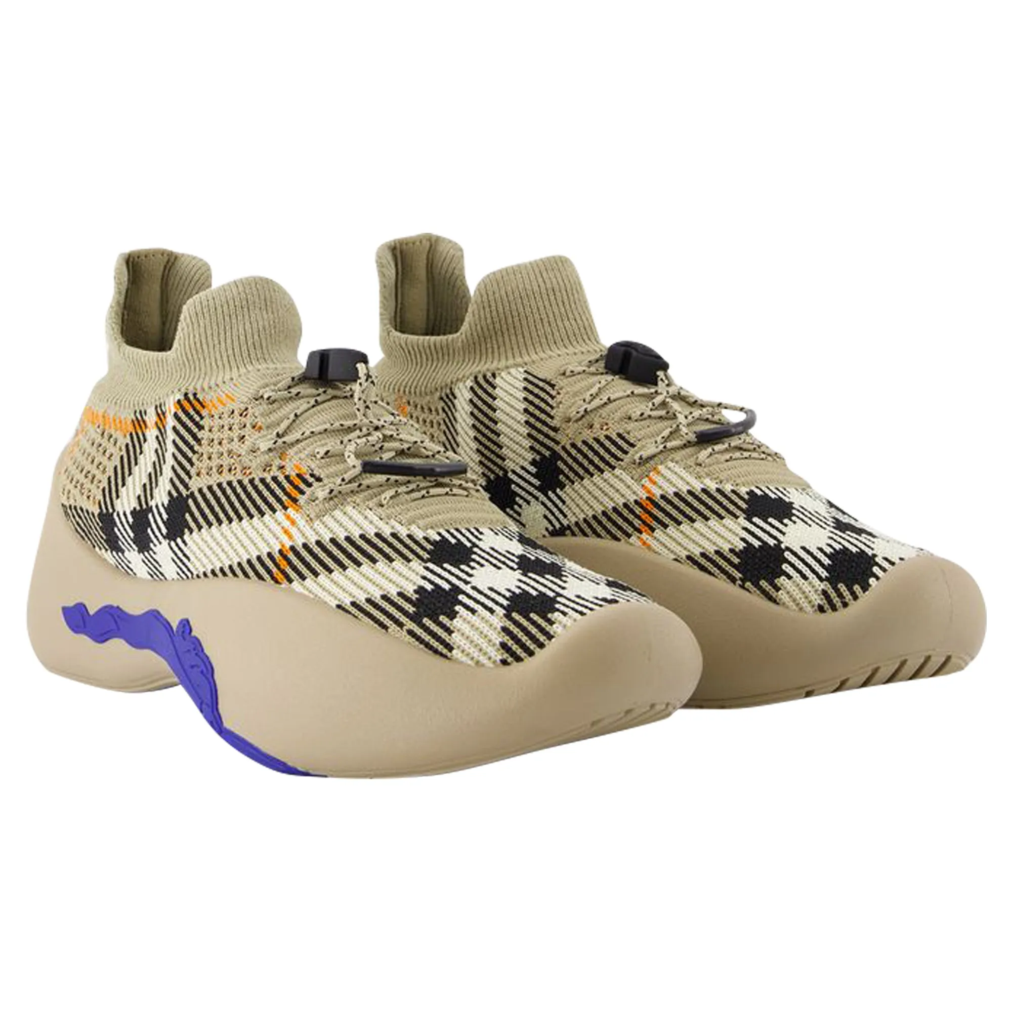 Neptune Sneakers - Burberry - Nylon - Beige