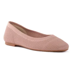 Next Chapter Womens Knit Leopard Ballet Flats