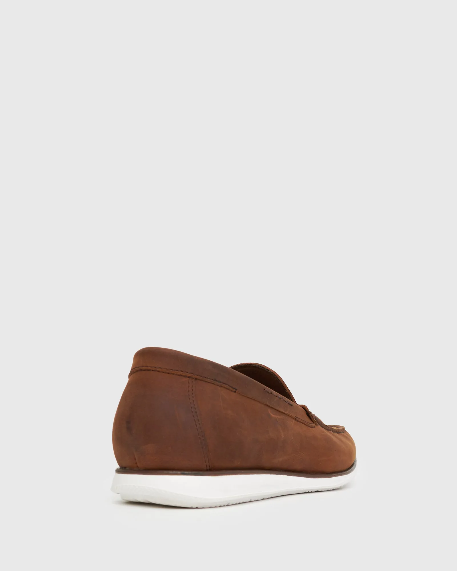 NICOLAS Plain Toe Leather Loafers