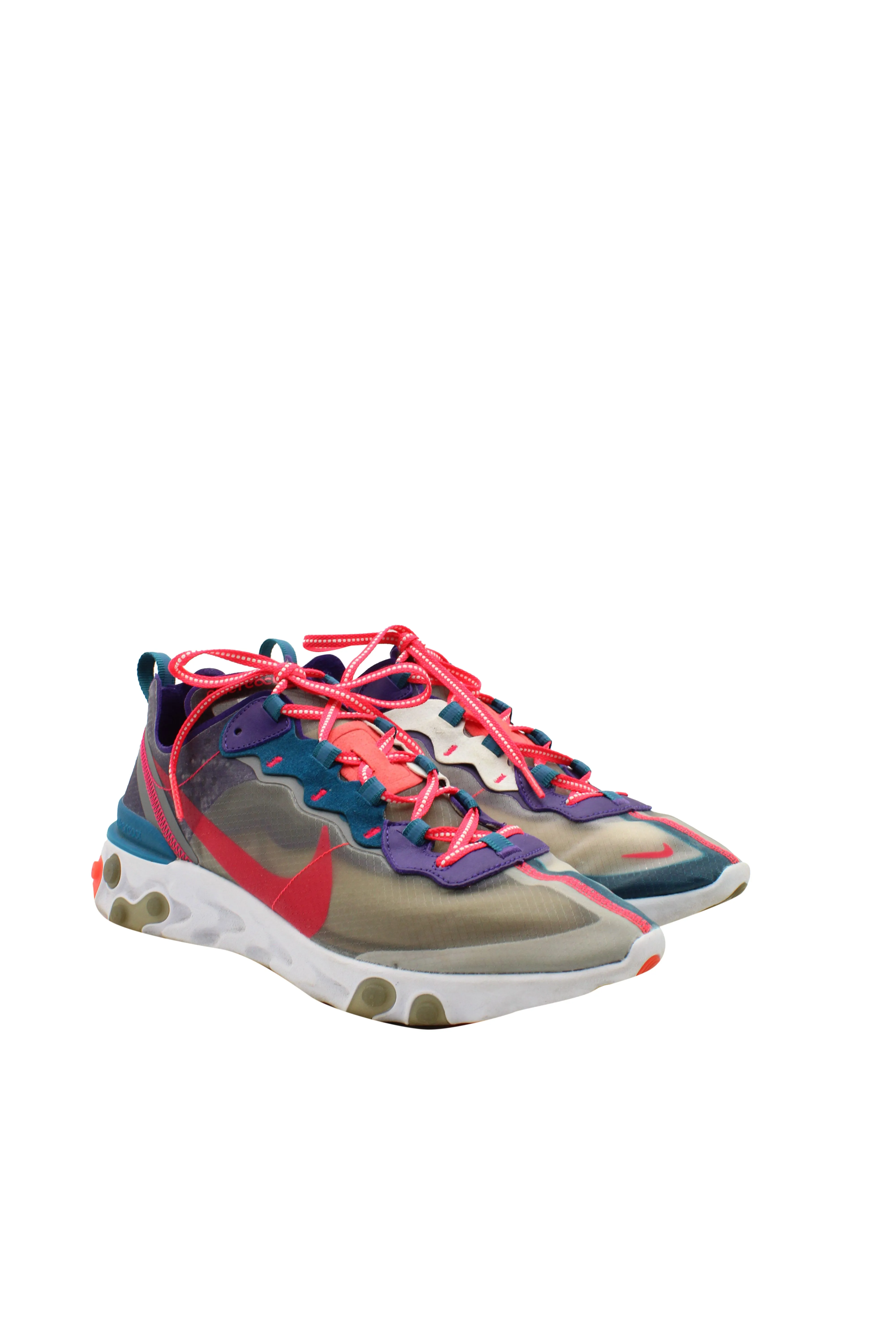 Nike React Element 87 Sneakers in Red Orbit Synthetic