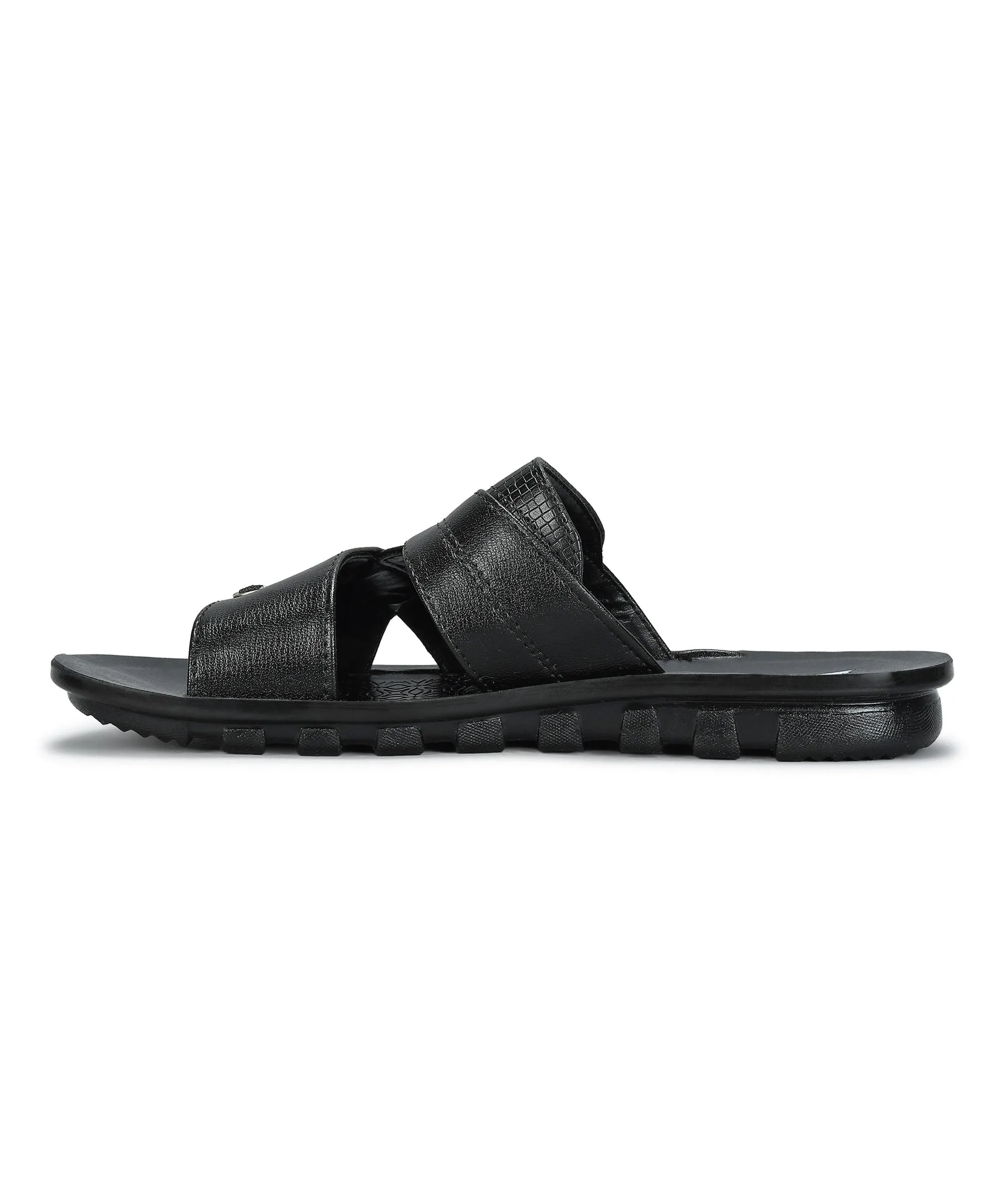Paragon Men's Slip-on Brown Sandals for Men | Comfortable Sole & Durable