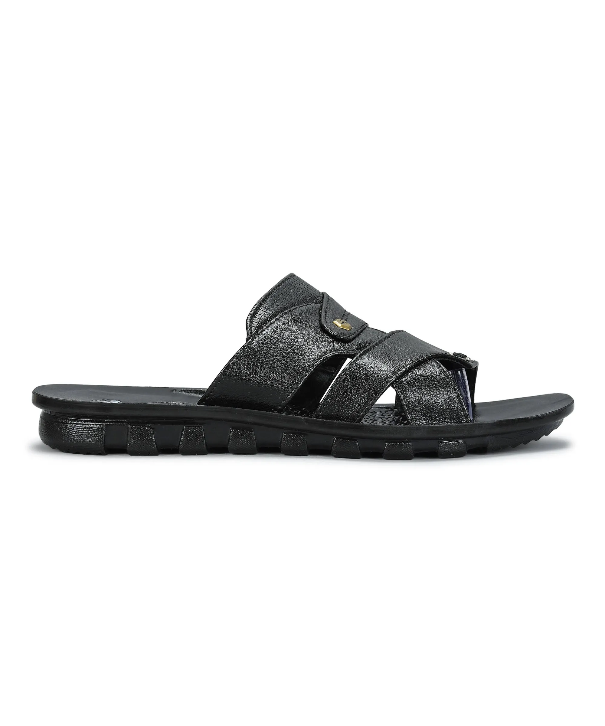 Paragon Men's Slip-on Brown Sandals for Men | Comfortable Sole & Durable