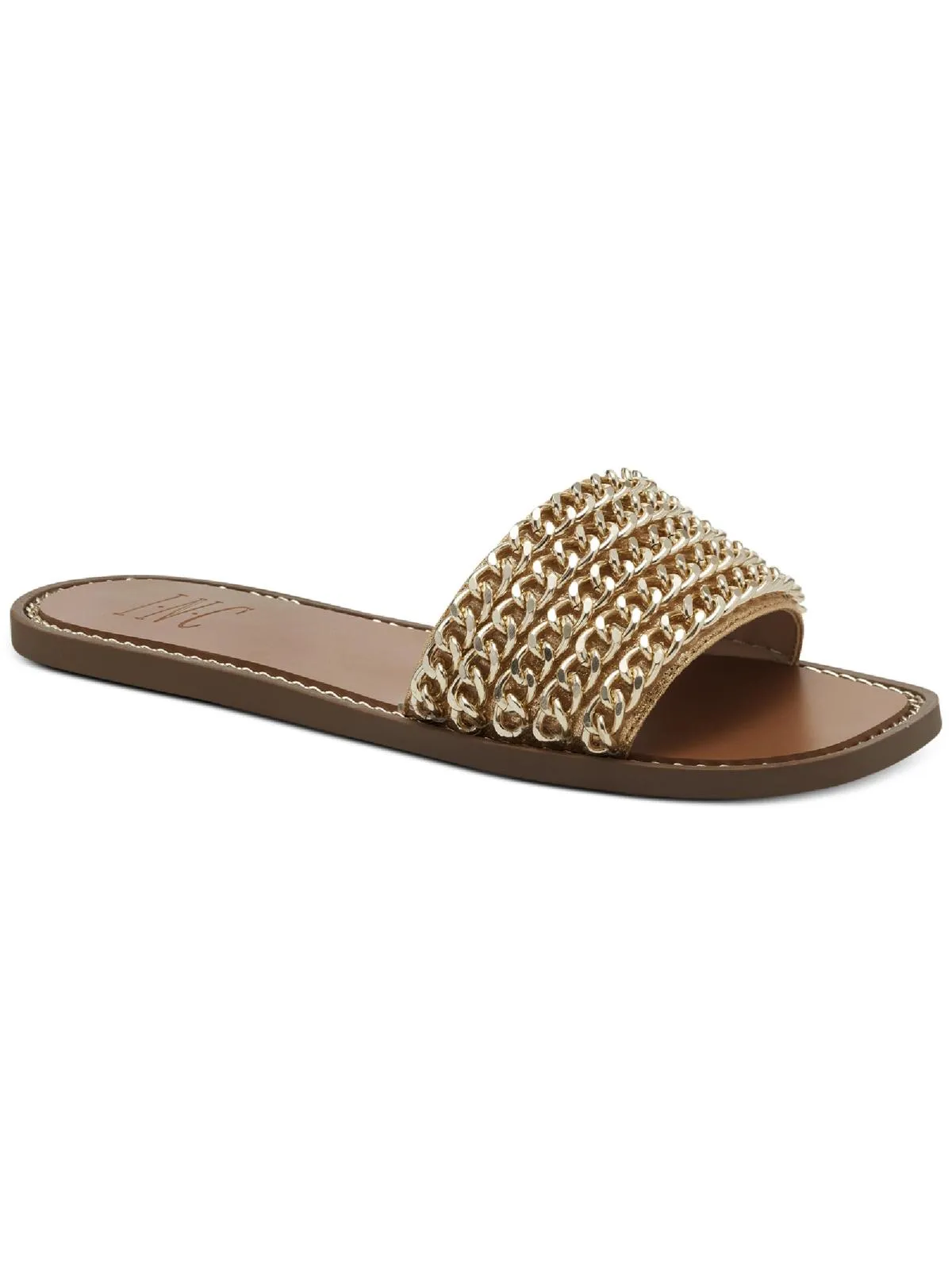 Pelle 2 F Womens Chain Slip On Slide Sandals