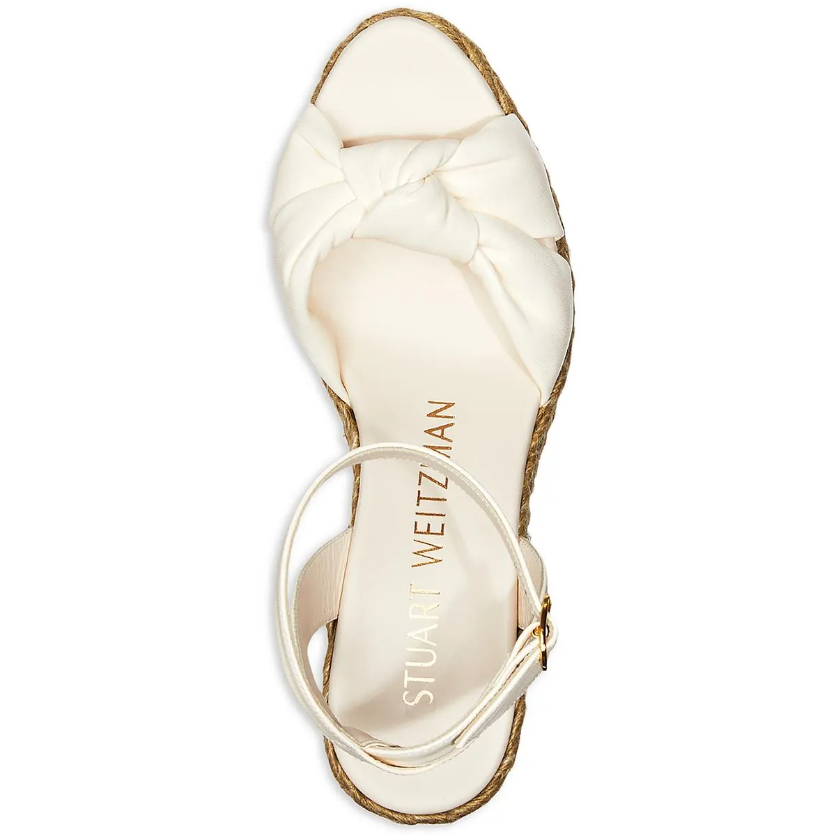 Playa Womens Leather Wedge Slingback Sandals