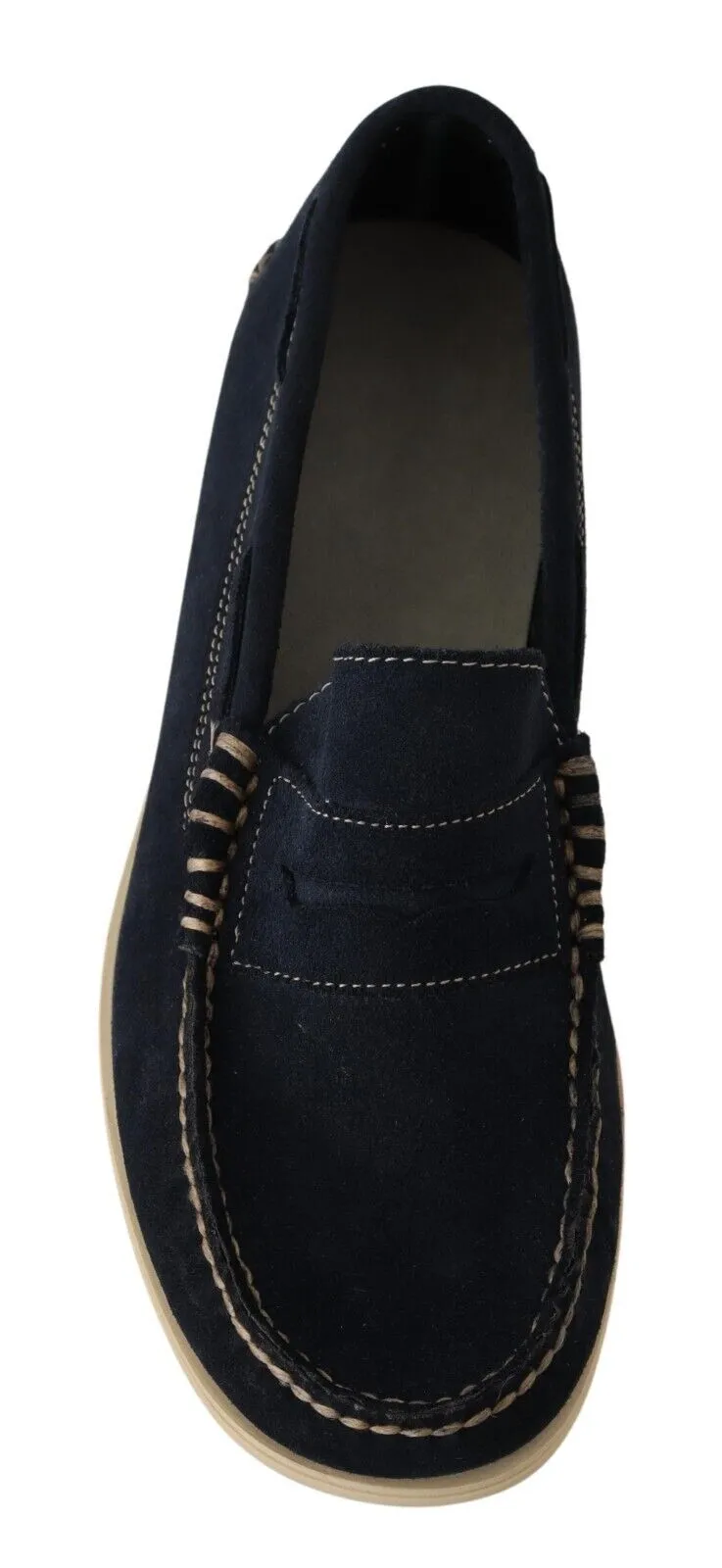 Pollini Suede Low Top Mocassin Loafers Casual Men Men's Shoes