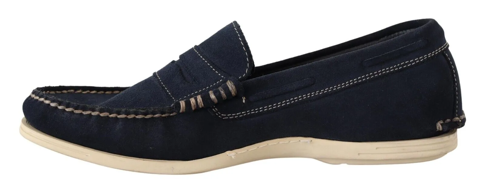 Pollini Suede Low Top Mocassin Loafers Casual Men Men's Shoes