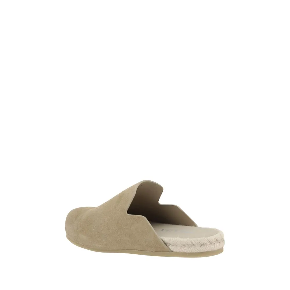 Prada Suede leather Men's Sabots