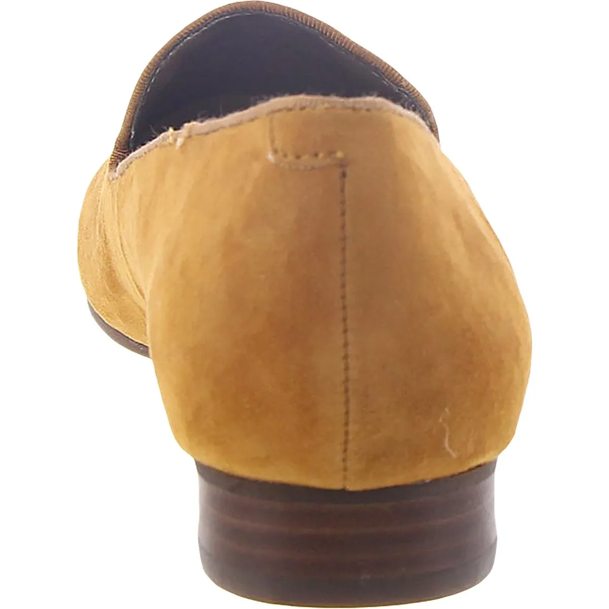 Queen Bee Womens Suede Embroidered Smoking Loafers