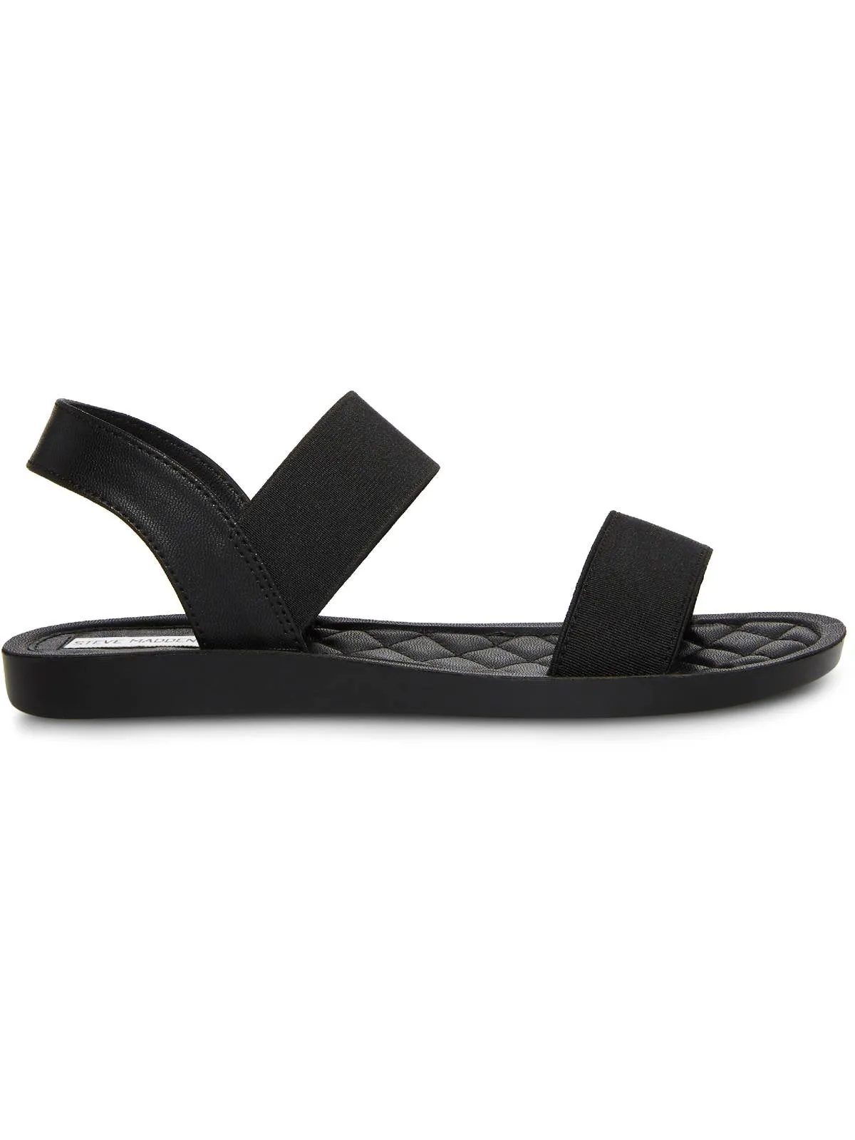 Randie Womens Faux Leather Quilted Slingback Sandals
