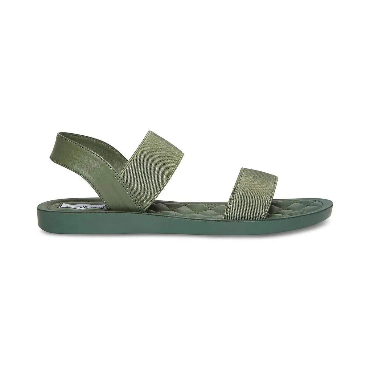 Randie Womens Faux Leather Quilted Slingback Sandals