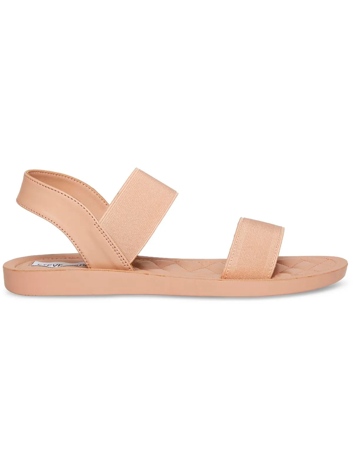 Randie Womens Faux Leather Quilted Slingback Sandals