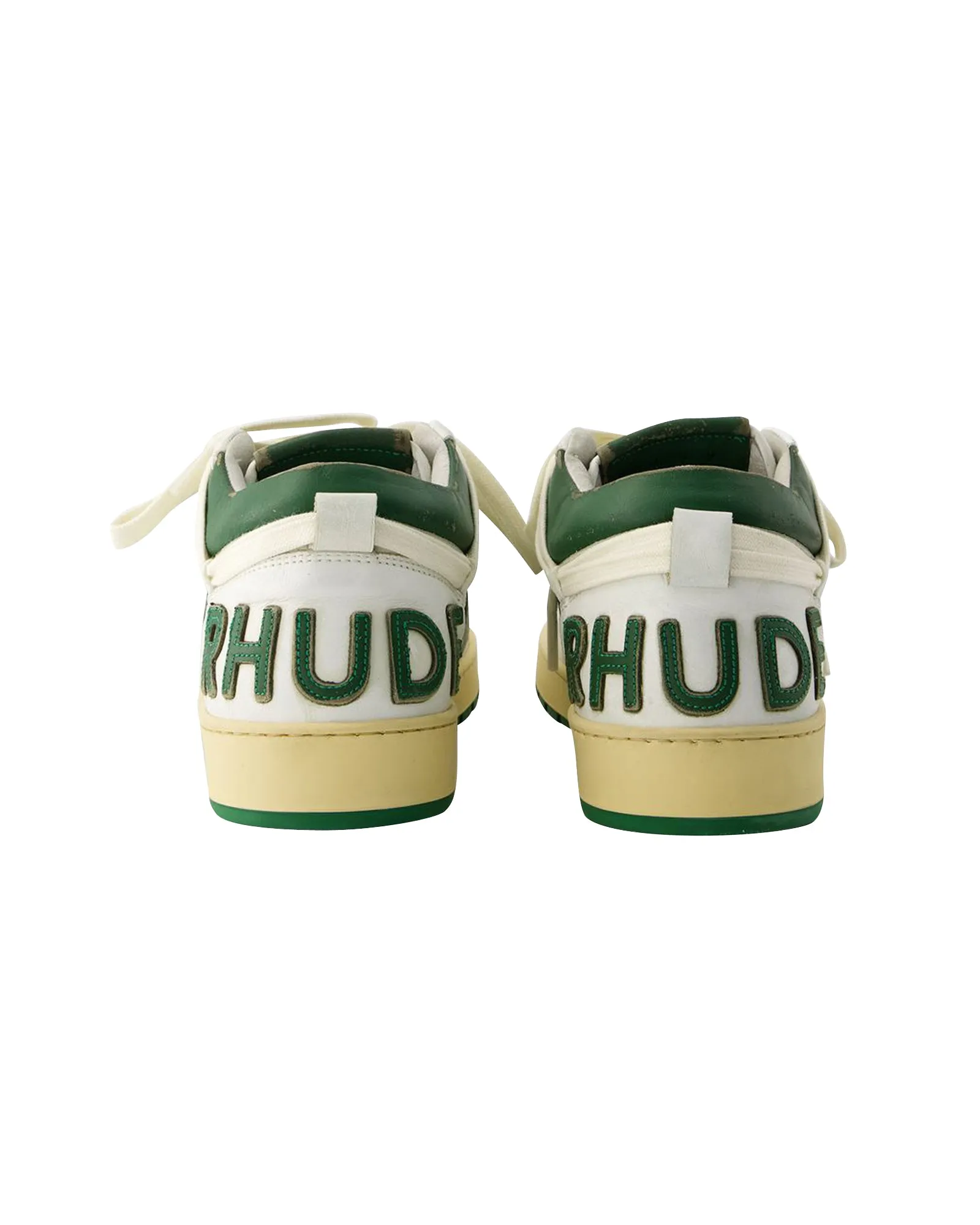Rhecess Low Sneakers - Rhude - Leather - White/Green