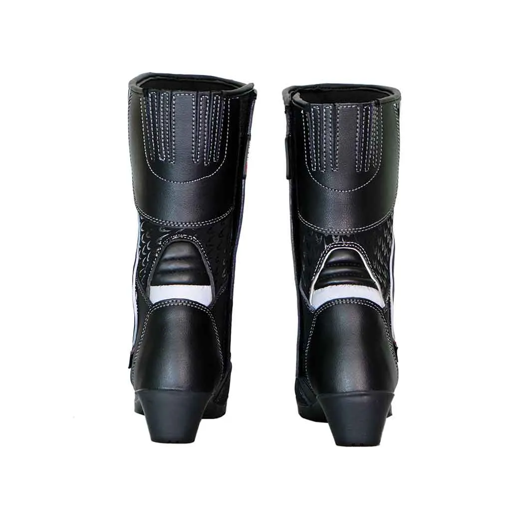 RIDERACT® Touring Womens Motorcycle Boots Black Spot-1
