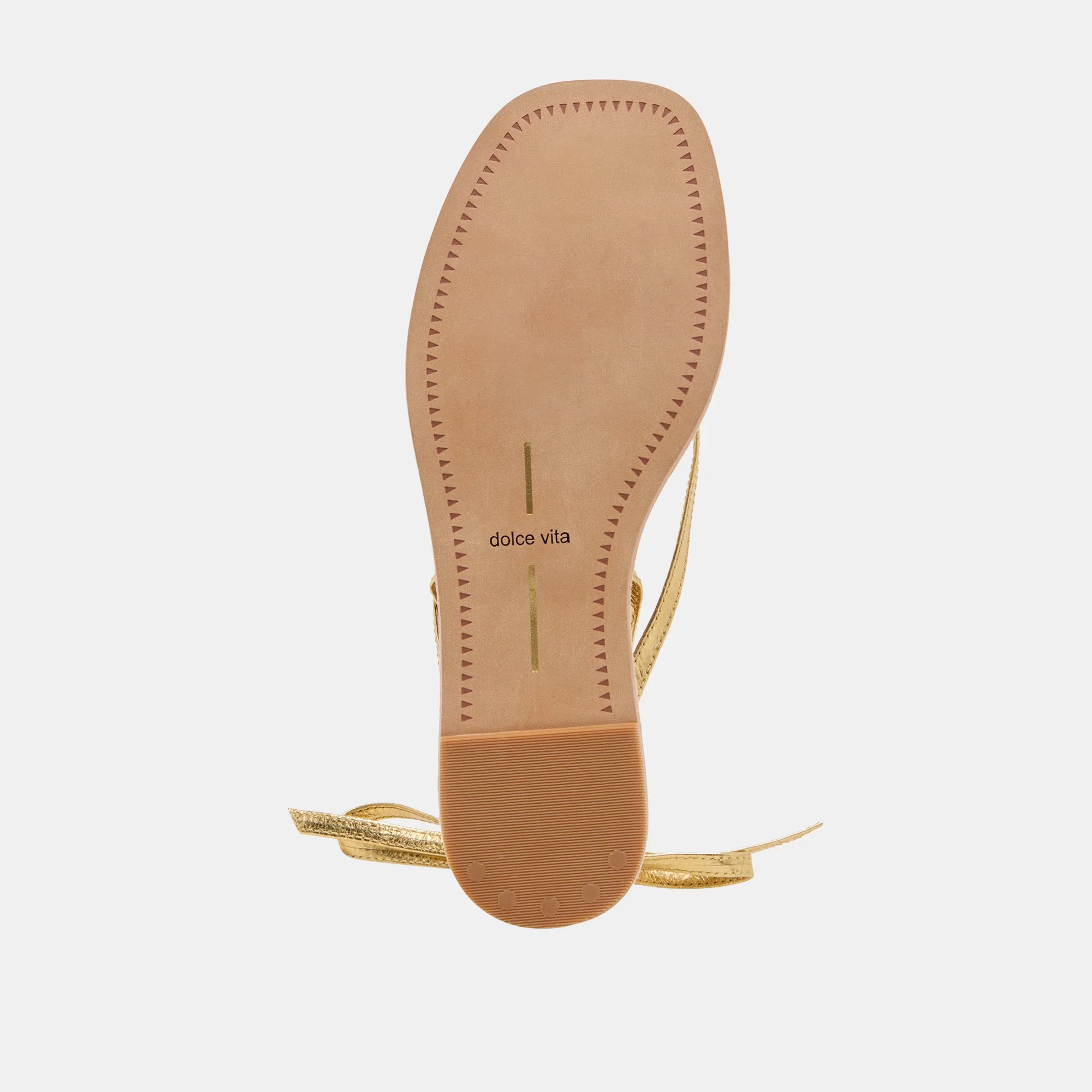RUDIE SANDALS DARK GOLD METALLIC LEATHER