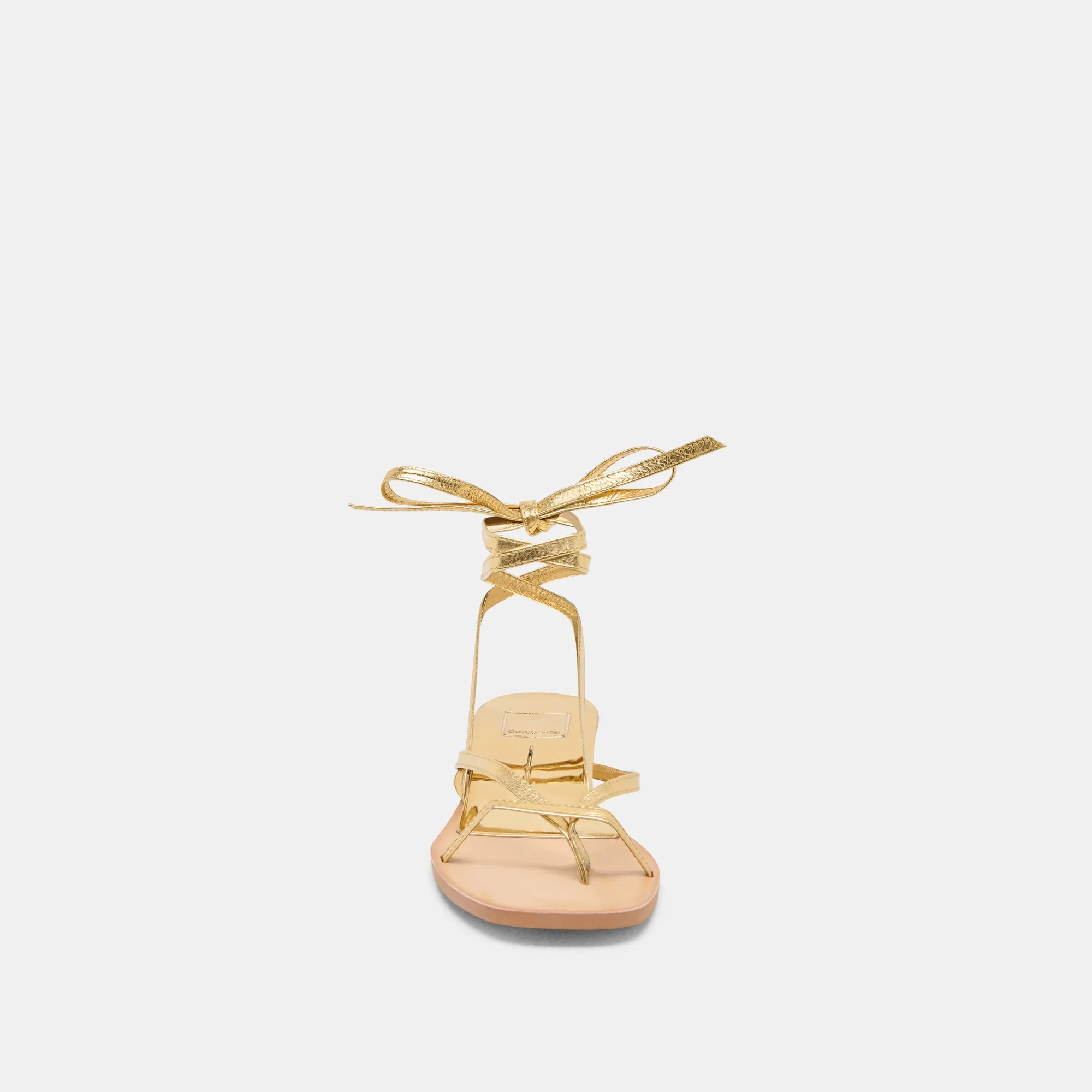 RUDIE SANDALS DARK GOLD METALLIC LEATHER