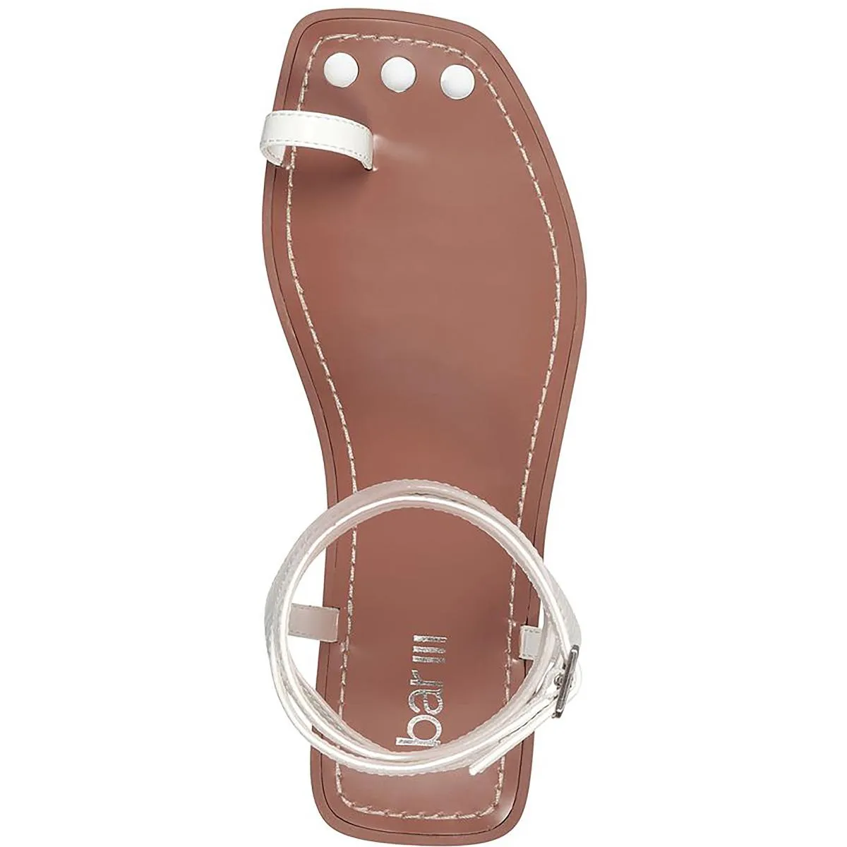 Ryanne Womens Patent Toe Loop Strappy Sandals