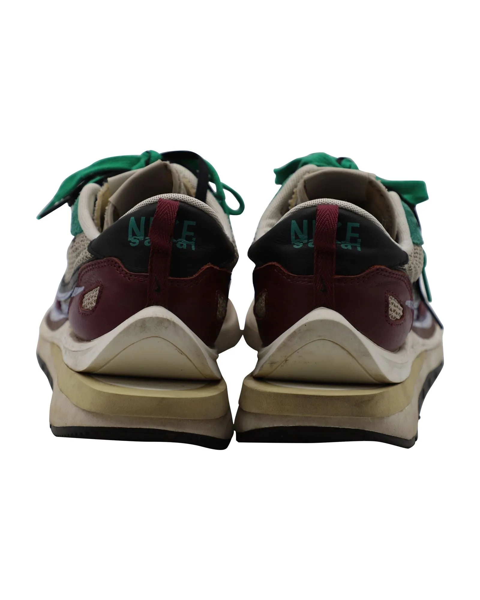 Sacai x Nike Vaporwaffle Sneakers in Villain Red Suede