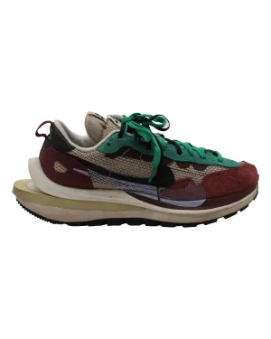 Sacai x Nike Vaporwaffle Sneakers in Villain Red Suede