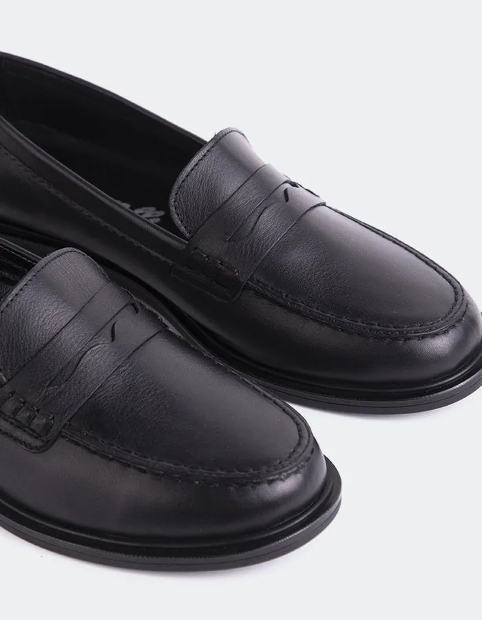 Safiya Black Leather