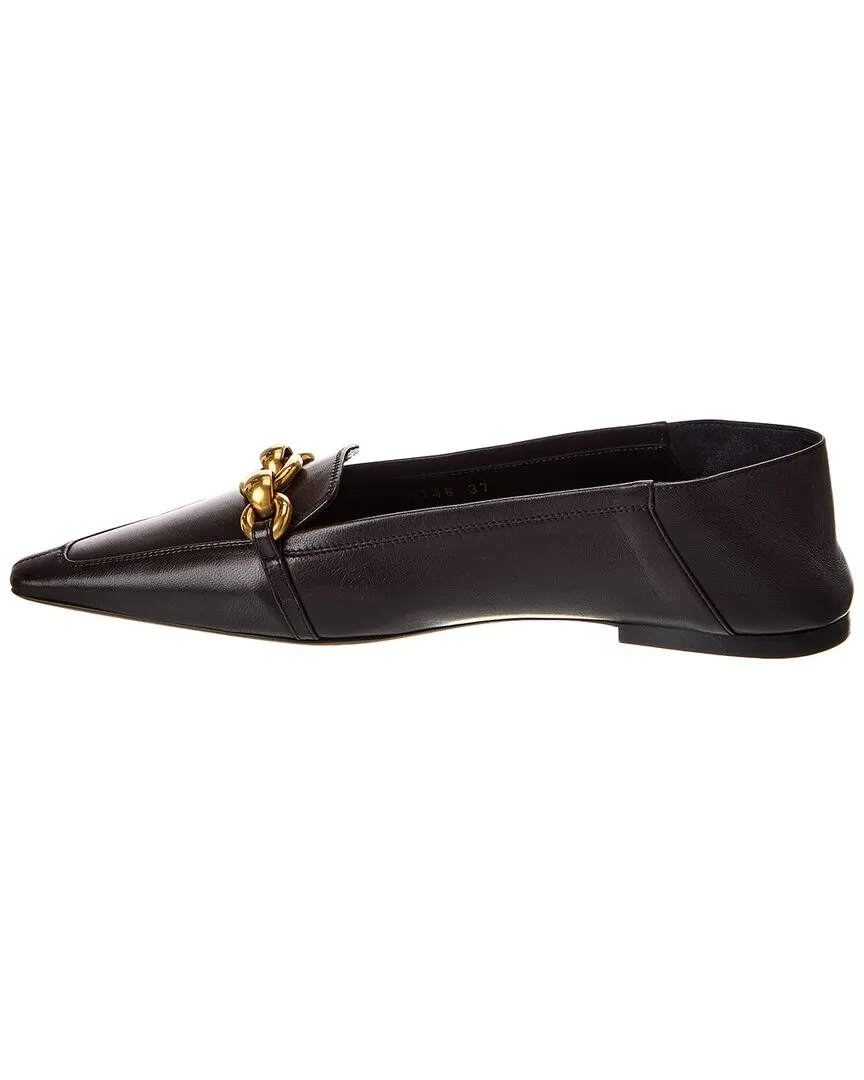 Saint Laurent Le Maillon Leather Loafer