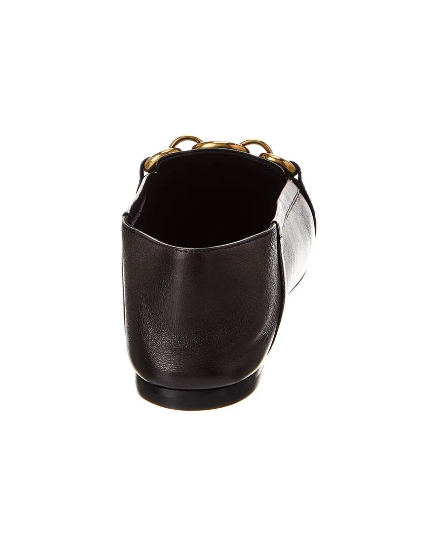 Saint Laurent Le Maillon Leather Loafer