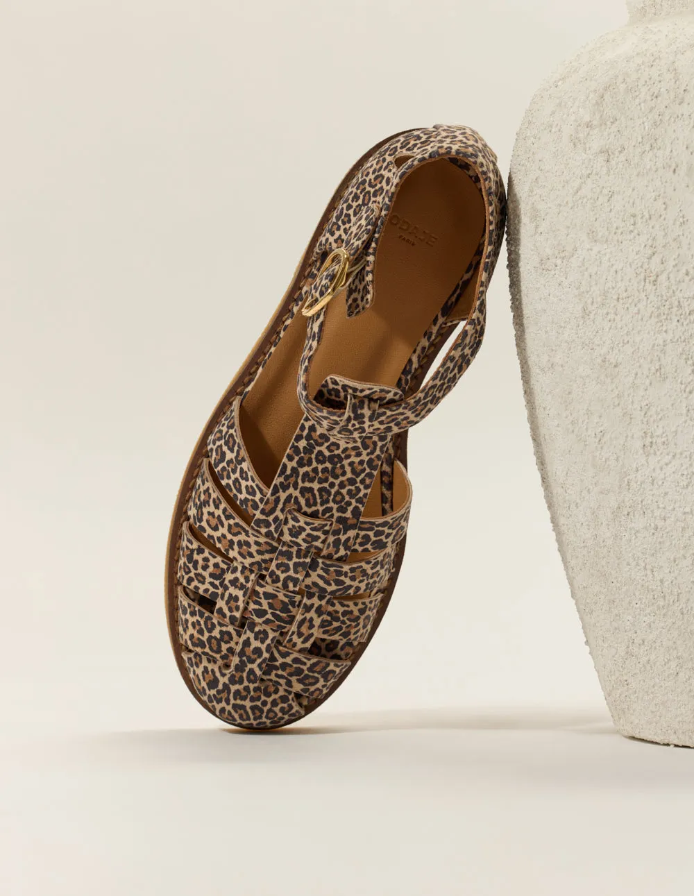 Sandals Charlie - Leopard leather
