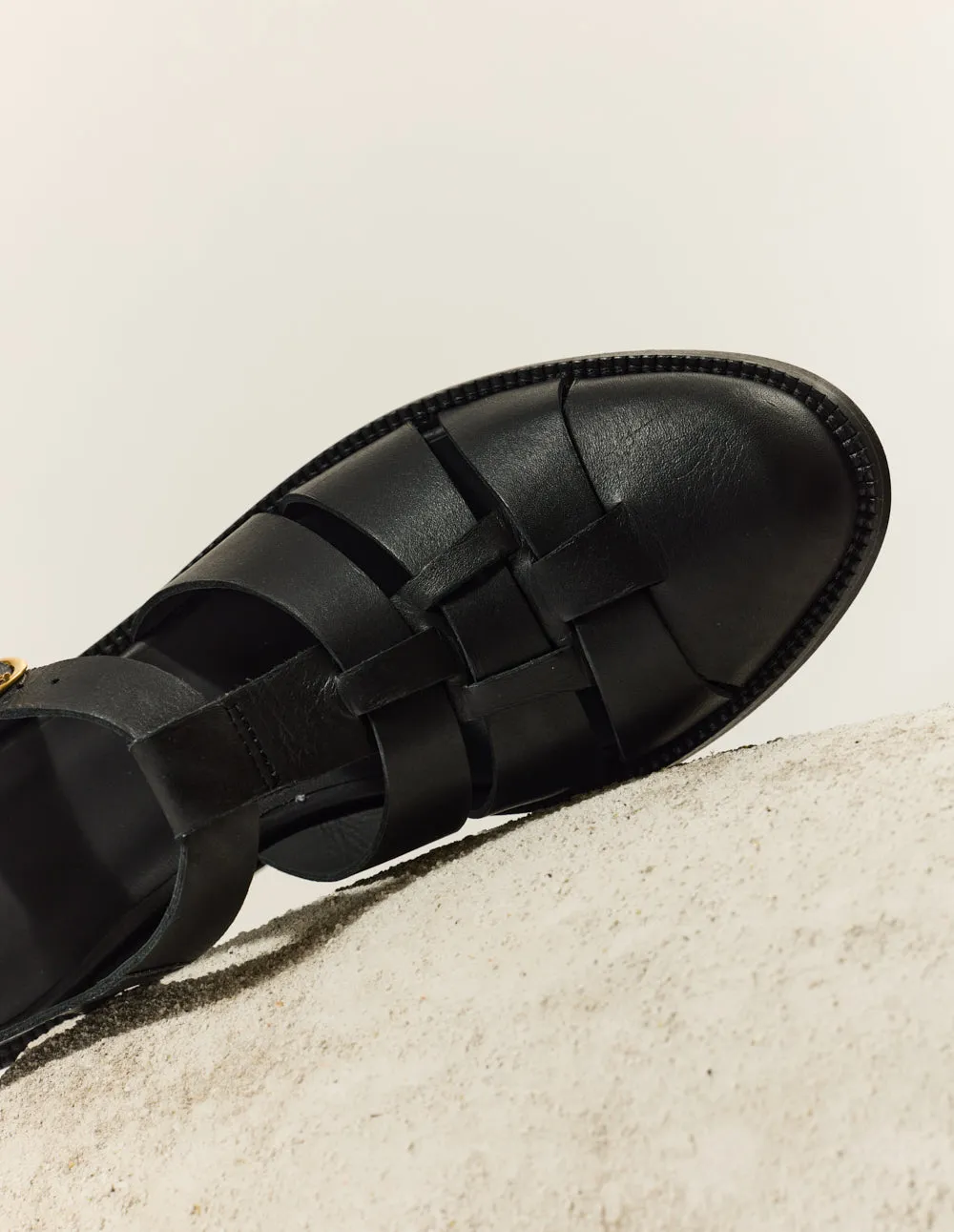 Sandals Inès - Black leather